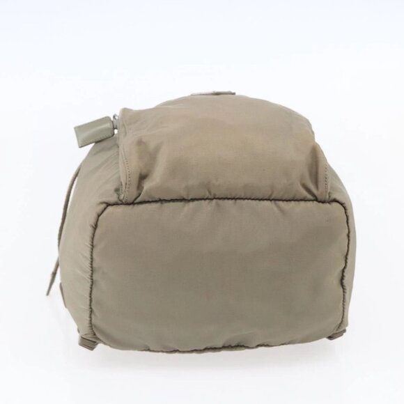 PRADA Backpack Nylon Beige Silver Auth 148934 - Picture 7 of 16